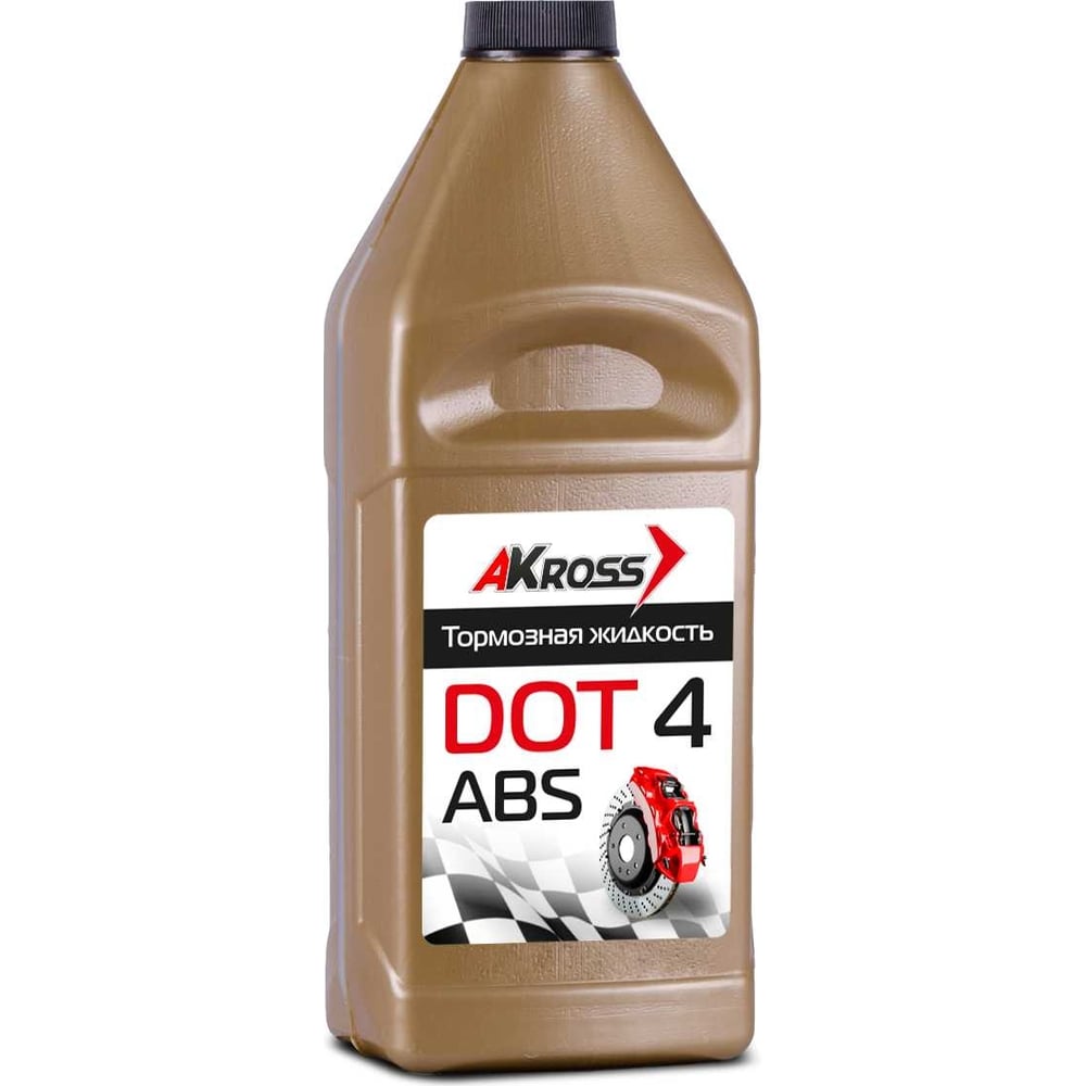 Изображение товара Тормозная жидкость AKross Dot-4 910 г - совместимость с стандартами SAE ISO FMVSS