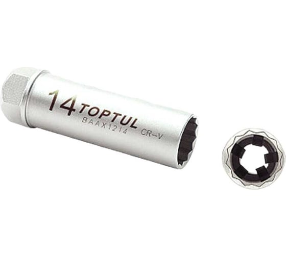Изображение товара Головка свечная 14 мм, 3/8"DR TOPTUL BAAX1214