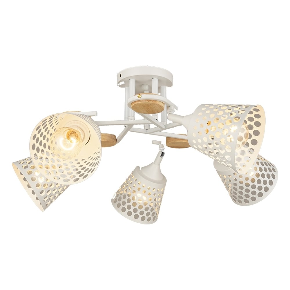 Изображение товара Потолочная люстра Мелодия Света 000029362 модерн 5 ламп E27 62 см