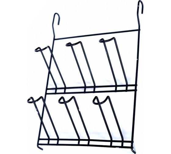 Изображение товара Держатель для кружек навесной на рейлинг МУЛЬТИДОМ "Лофт", размер 23,5x34x10,5 см DA52-168