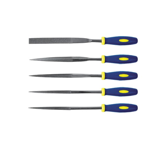 Изображение товара Надфили FIT HQ алмазные, мягкая ручка, 5x180x70 мм, 5 шт. 42175