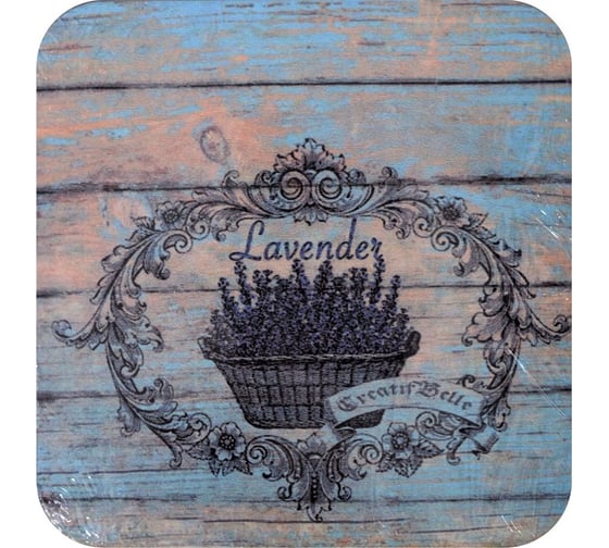 Изображение товара Подставка под горячее МУЛЬТИДОМ "Лаванда", размер 14,5x14,5 см МБ18-387