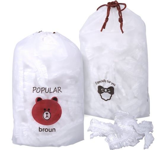 Изображение товара Набор крышек-чехлов для пищевых продуктов МУЛЬТИДОМ 100 шт, диаметр до 35 см VL80-507