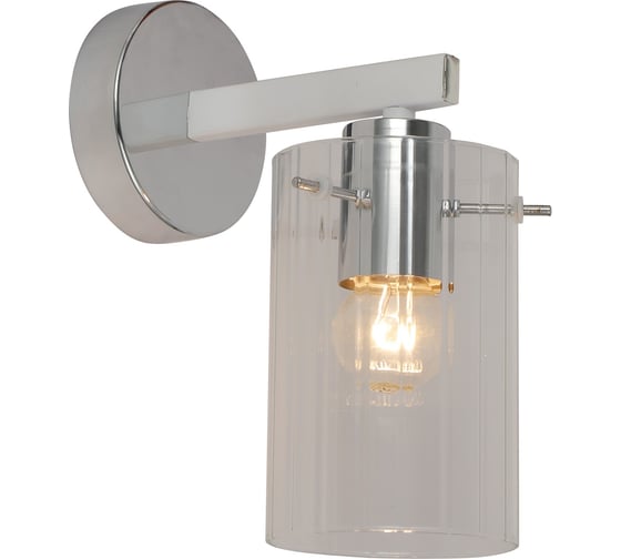 Изображение товара Настенный светильник, Schaffner бра, Metri 3480-1W, цвет хром, мощность 40 Вт. Площадь освещения до 5м2 Metri 3480-1W CR+WH