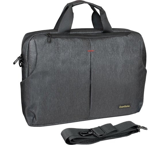 Изображение товара Сумка ExeGate BusinessPro EСС-012 Black, water resistant, черная, водоотталкивающий полиэстер, 15.6 " 283433