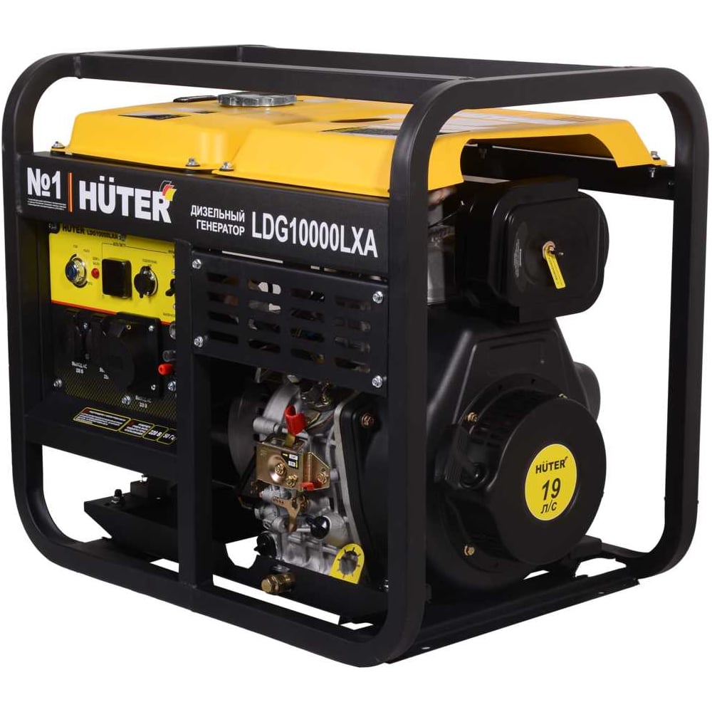 Изображение товара Электрогенератор дизельный Huter LDG 10000LX с ручным и электрическим стартом