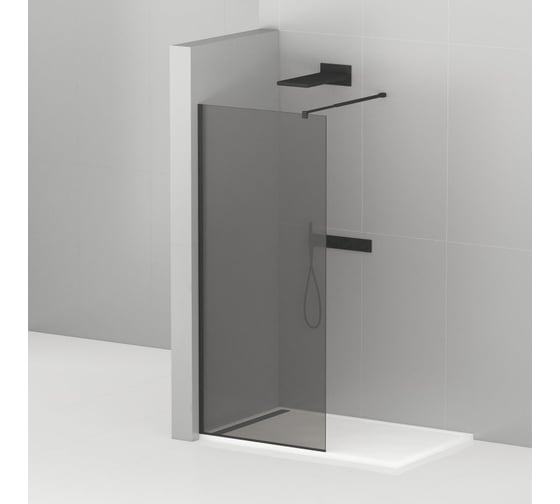 Изображение товара Душевая перегородка Cezares LIBERTA-L-1-120-GR-NERO