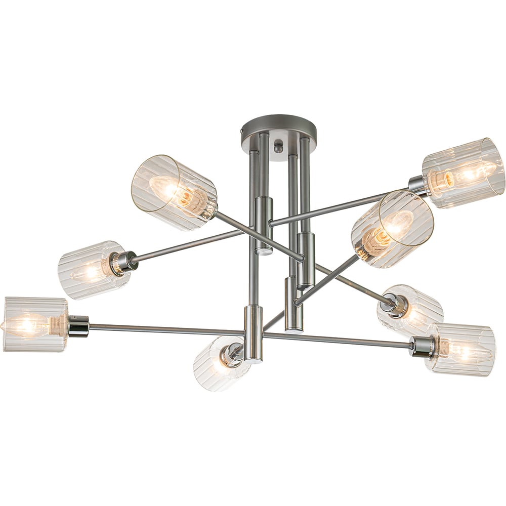 Изображение товара Светильник на штанге ESCADA E14*40W Silver/Chrome 1140/8P Изображение товара Светильник на штанге ESCADA E14*40W Silver/Chrome 1140/8P