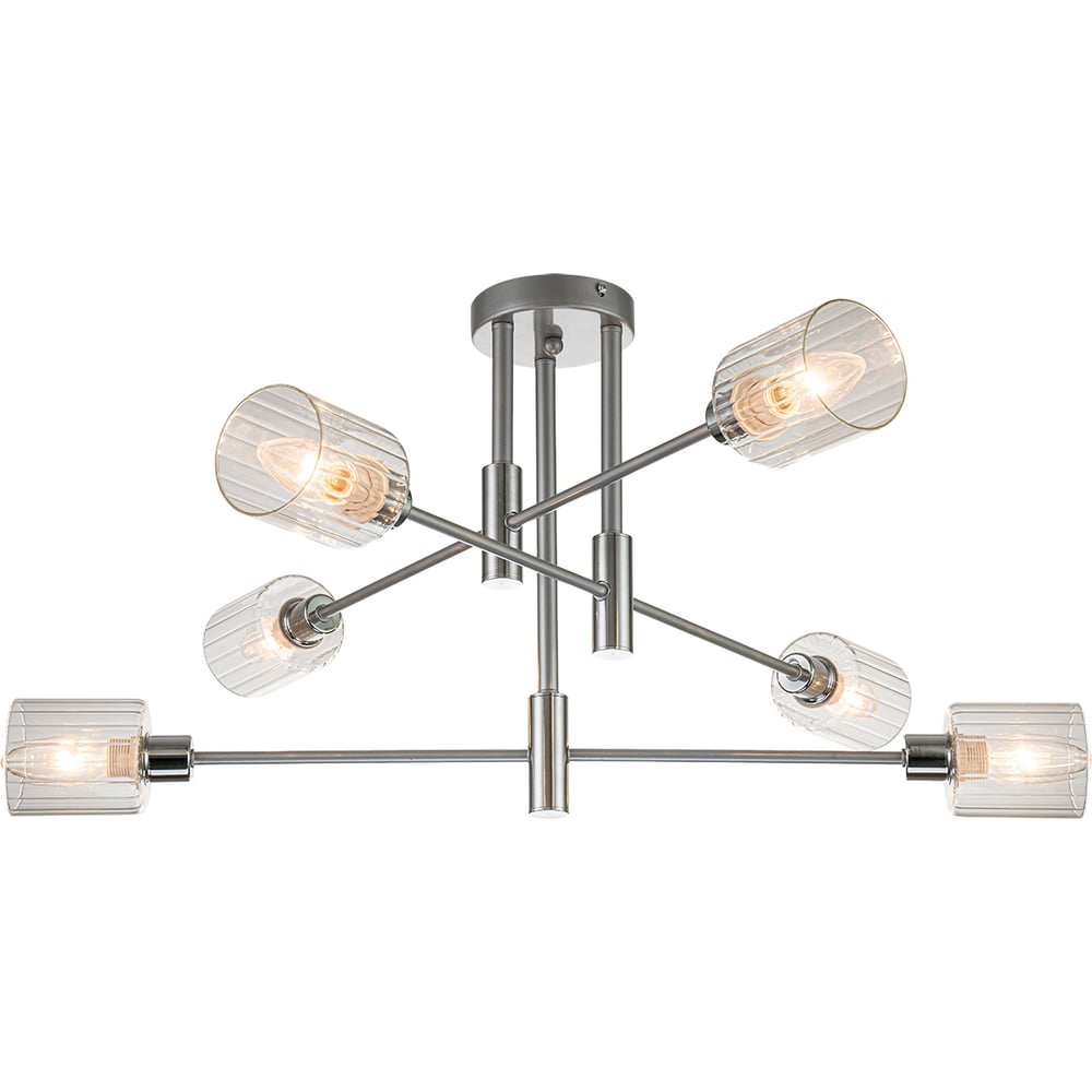 Изображение товара Светильник на штанге ESCADA E14*40W Silver/Chrome 1140/6P Изображение товара Светильник на штанге ESCADA E14*40W Silver/Chrome 1140/6P