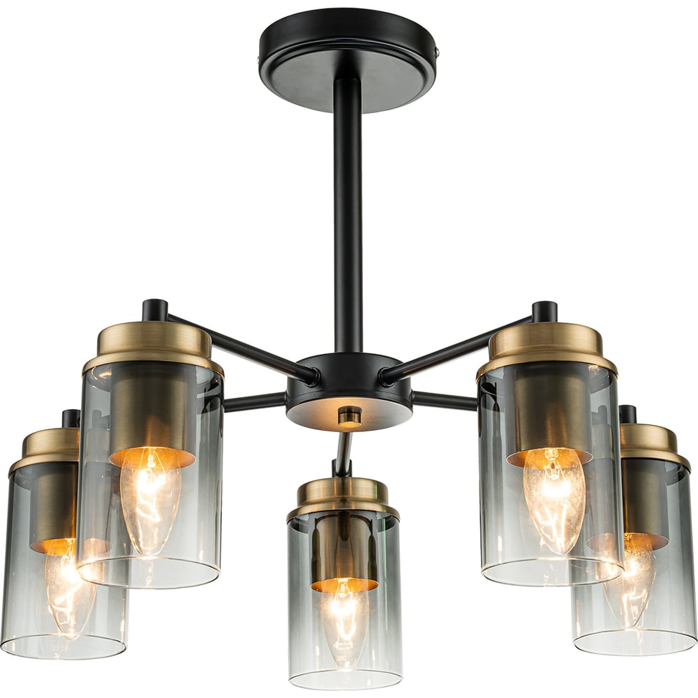 Изображение товара Светильник на штанге ESCADA E14*40W Black/Brass 2118/5P Изображение товара Светильник на штанге ESCADA E14*40W Black/Brass 2118/5P