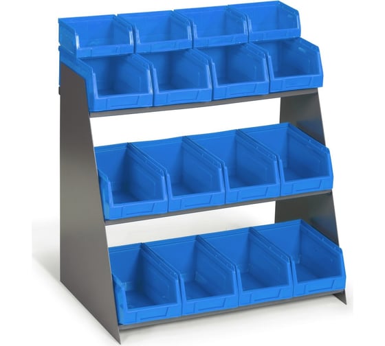 Изображение товара Стеллаж настольный с лотками DUEL 16 лотков MAS10