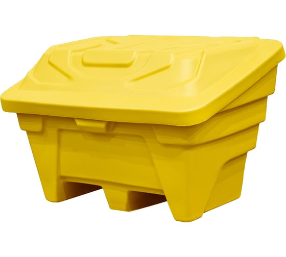 Изображение товара Контейнер для песка Тара.ру 220л, морозостойкий, с крышкой, желтый 31047