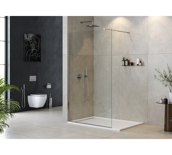 Изображение товара Душевая перегородка Cezares LIBERTA-L-1-125-C-Cr