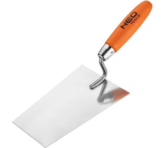 Изображение товара Штукатурная трапециевидная кельма NEO Tools 180 мм деревянная ручка 50-143