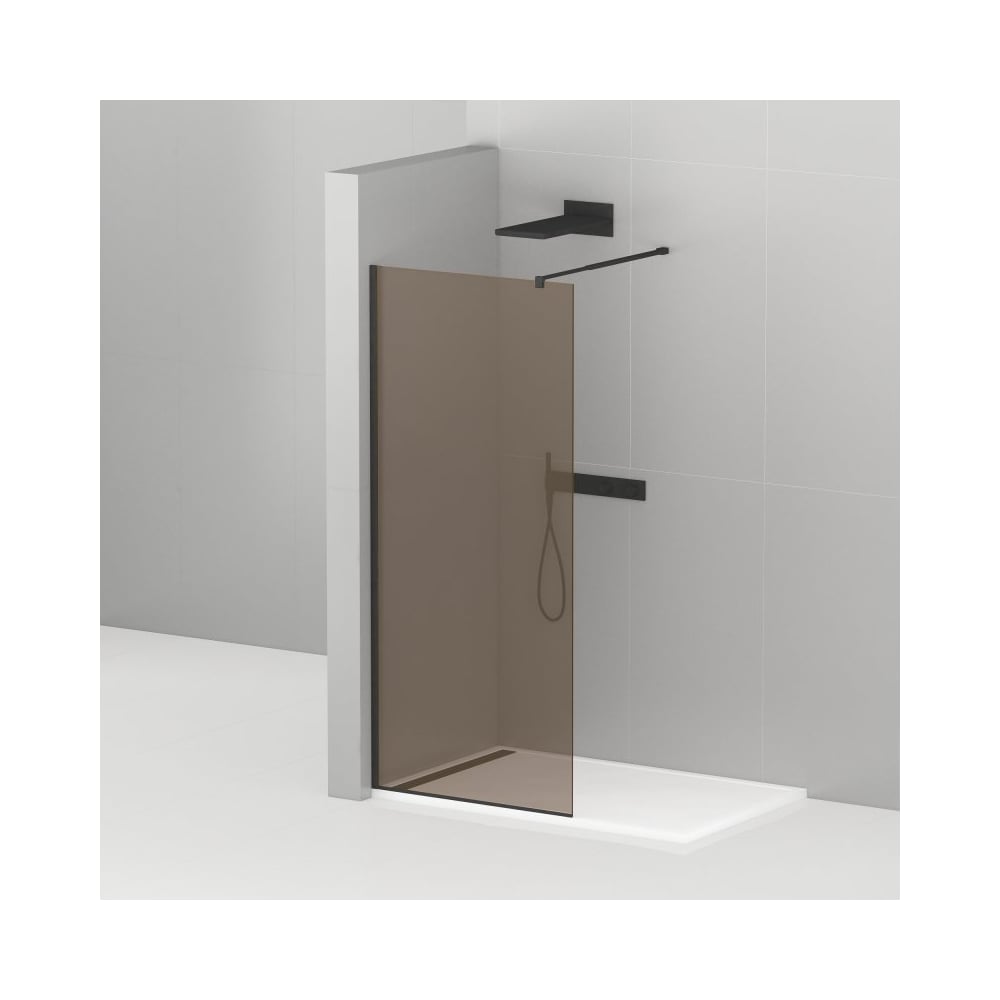 Душевая перегородка Cezares LIBERTA-L-1-120-BR-NERO