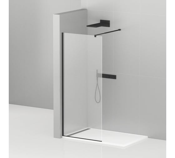 Изображение товара Душевая перегородка Cezares LIBERTA-L-1-105-C-NERO