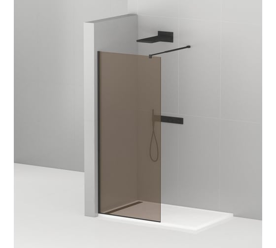 Изображение товара Душевая перегородка Cezares LIBERTA-L-1-110-BR-NERO