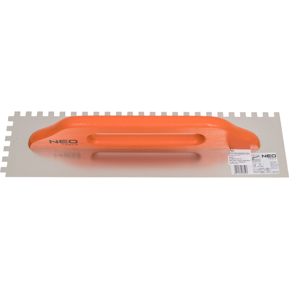   Все инструменты Зубчатая гладилка NEO Tools 50-183