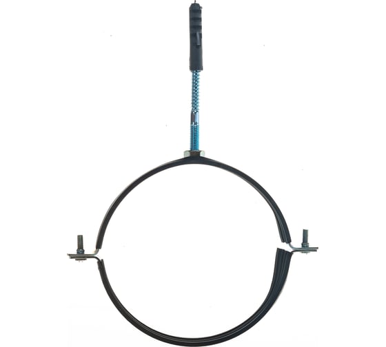 Изображение товара Металлический сантехнический хомут для труб со шпилькой и дюбелем СВК 155-162, 6 дюймов, гайка М10 SVK-F150М10 Н0000025109