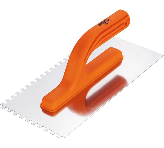 Изображение товара Зубчатая гладилка NEO Tools 270x125 мм зуб 10х10х10 мм пластмассовая ручка 50-202