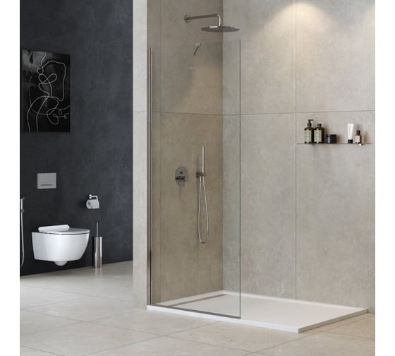 Изображение товара Универсальная душевая перегородка Cezares LIBERTA-L-1-TB-110-C-Cr