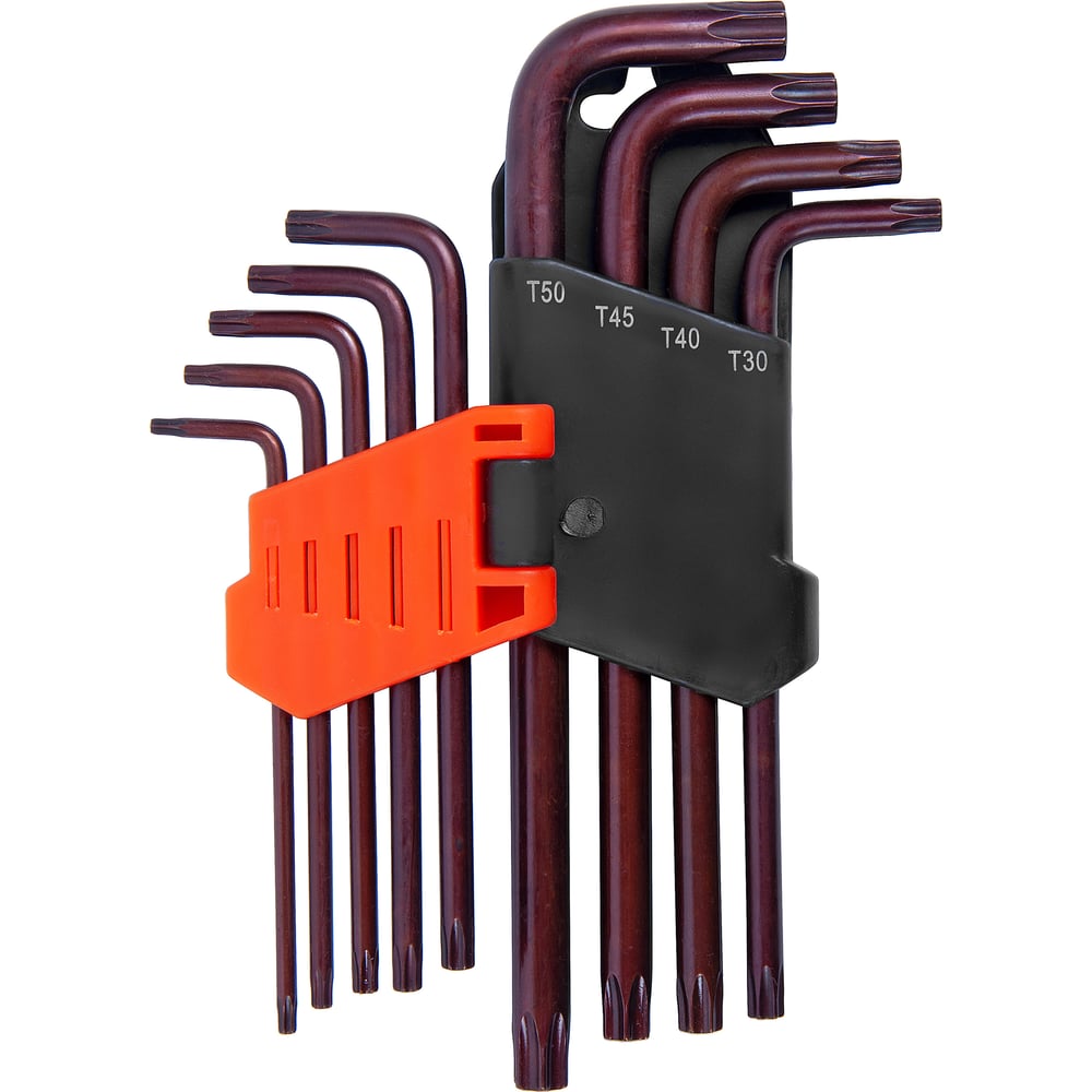Изображение товара Набор Г-образных ключей AV Steel TORX TН10-TН50, 9 шт