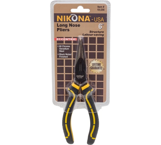 Изображение товара Удлиненные плоскогубцы NIKONA особой мощности 165мм 10-256