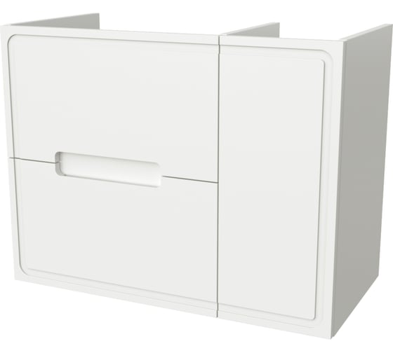 Изображение товара Тумба напольно-подвесная Taliente Olejo 90 см, белый глянец, левое исполнение, под раковину Barselona, без ножек TA-MBO-90PR(L)-blanco