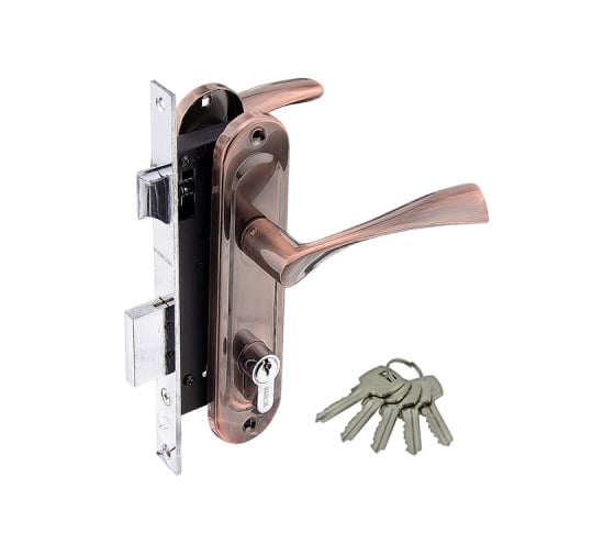 Изображение товара Врезной замок Marlok 70/L76 межосевое расстояние 70 мм, AС медь 012754