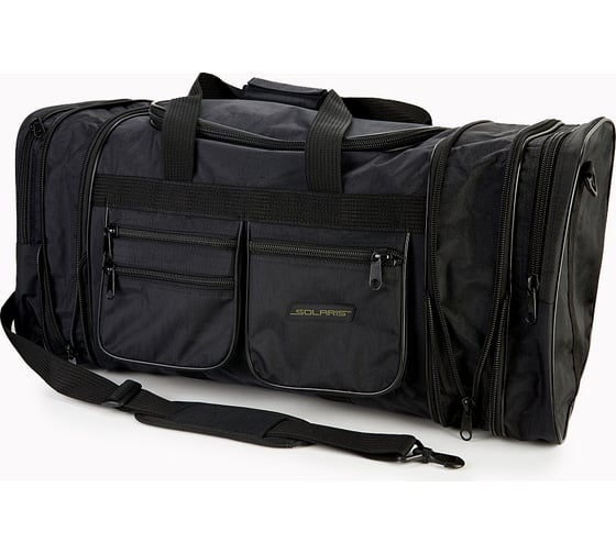 Изображение товара Дорожная сумка с изменяемым объёмом SOLARIS 60/75 л, Чёрная S5110
