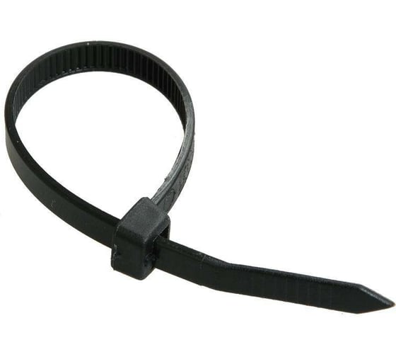 Изображение товара Хомут IEK 4.8x400, нейлон, черный, упаковка 100шт, ИЭК UHH32-D048-400-100