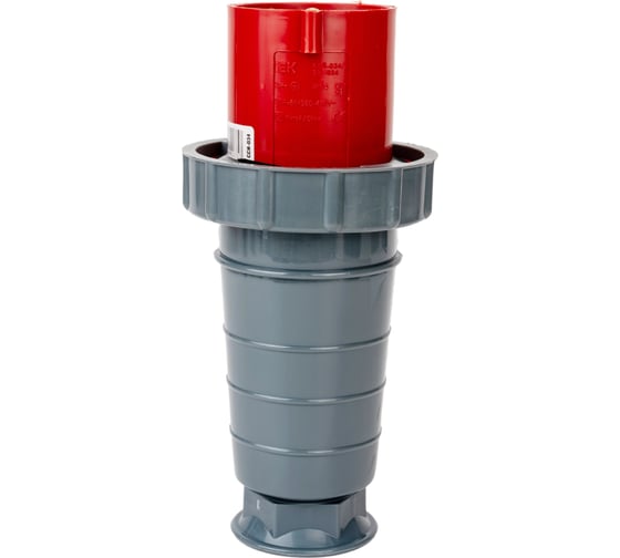 Изображение товара Электрическая кабельная вилка IEK 63А, 3P+E, 380В, IP54, 034, ИЭК PSR02-063-4