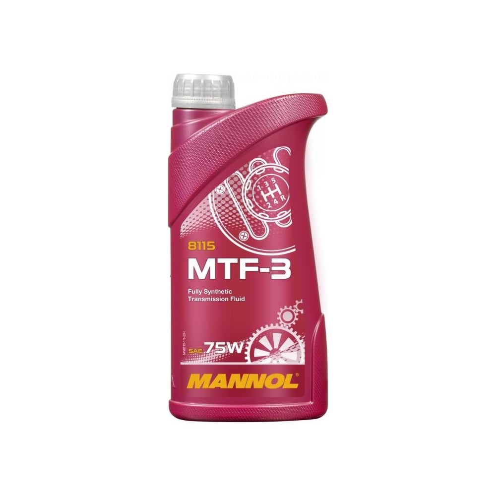 Изображение товара Синтетическое трансмиссионное масло MANNOL MTF-3 1 литр 75W для МКПП