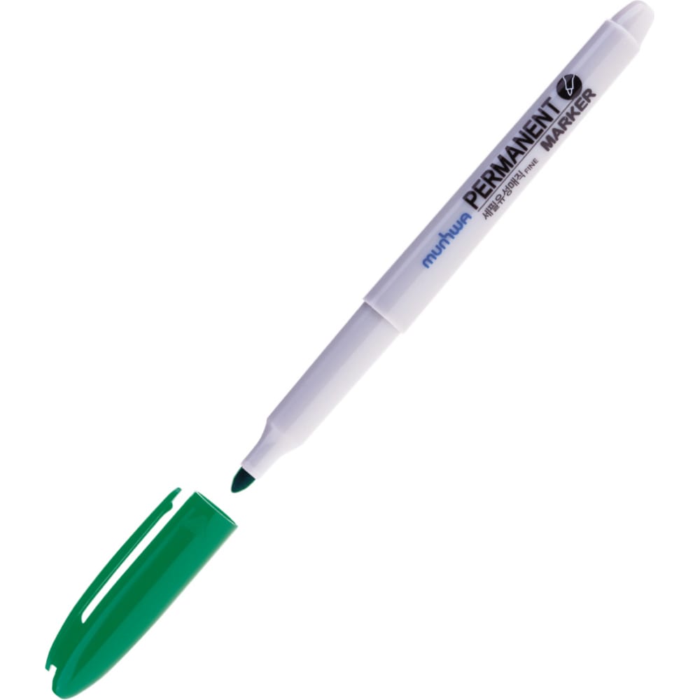 Пулевидный перманентный маркер Munhwa маркер перманентный uni 320f 1 0 3 0 мм наконечник пулевидный зеленый