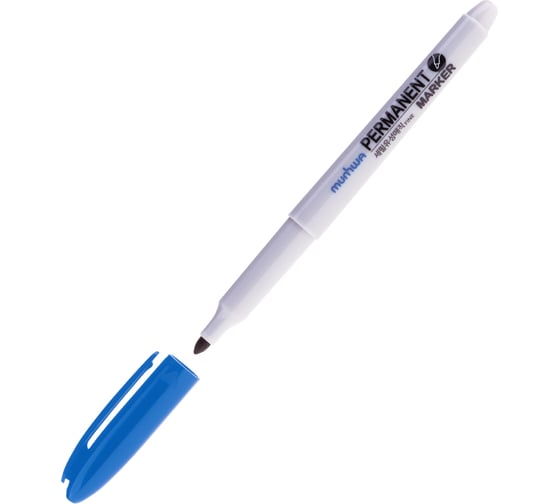 Изображение товара Перманентный маркер Munhwa синий, пулевидный, 1,5мм FPM-02