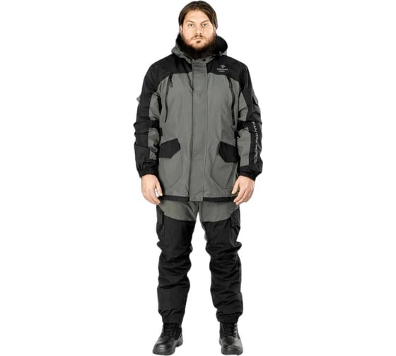 Изображение товара Костюм демисезонный мужской Fantom Force Gorka NEXT Demi (TASLAN), Grey\Black, рост 182-188, размер 112-116 FFPD-1-03-GRBL-5-112