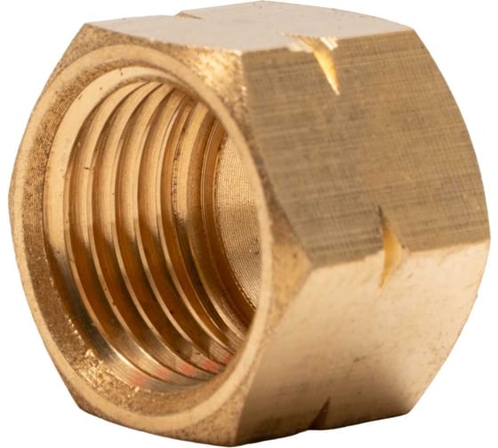 Изображение товара Гайка накидная 19, М16x1.5 LH, латунь, 5 шт в упаковке KRASS 2190582