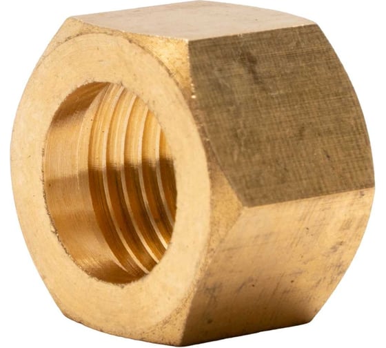 Изображение товара Гайка накидная 19, М16x1.5, латунь, 5 шт в упаковке KRASS 2190583