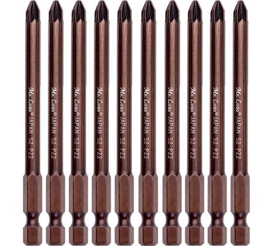 Изображение товара Бита (10 шт; 90 мм; PZ2; S2) Mr. Logo A090PZ2-10