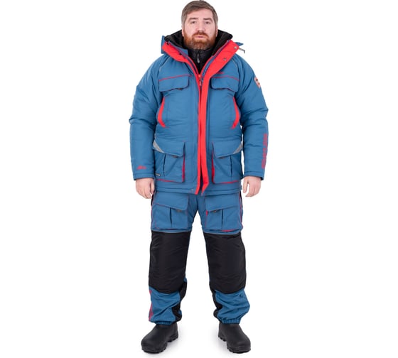 Изображение товара Костюм для рыбалки GRAYLING Камчатка зимний, темно-синий/красный, р-р 52-54, рост 182-188 4610097083846