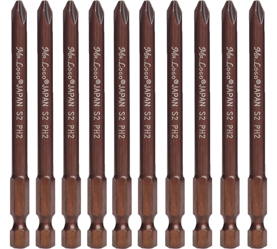 Изображение товара Бита (10 шт; 90 мм; PH2; S2) Mr. Logo A090P2-10