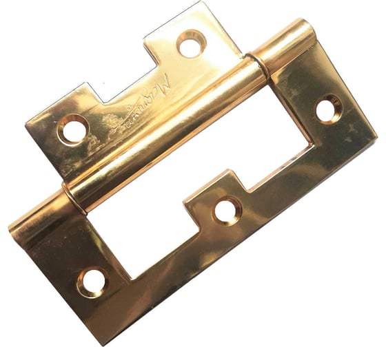 Изображение товара Петля накладная "М" Левша латунь 102x382 мм 3202 золото У2-2819.З