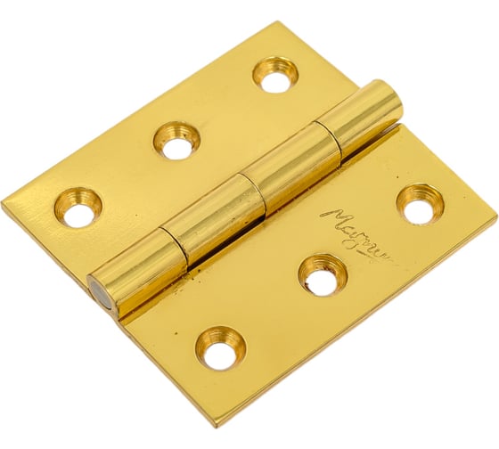 Изображение товара Петля накладная "M" Левша латунь 52x28x1,5 мм 1503 золото У2-2729.З