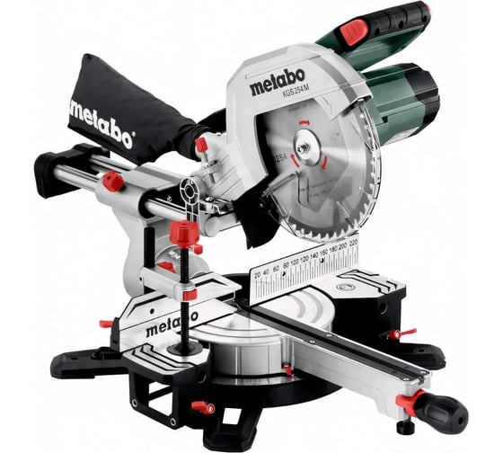 Изображение товара Торцовочная пила Metabo KGS 254 M 1800 Вт + пильный диск 613254000