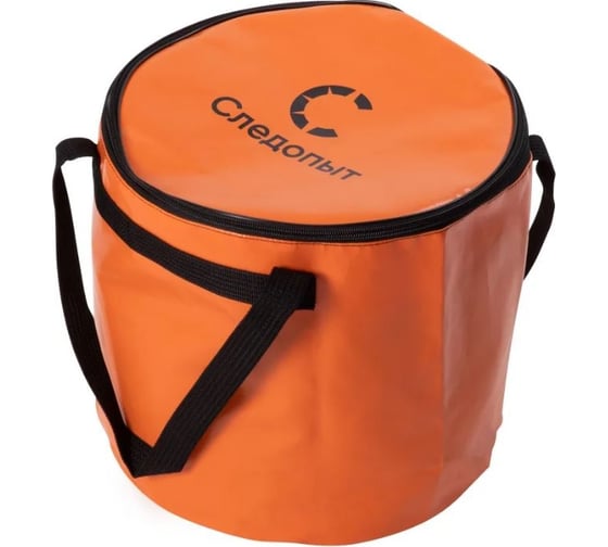 Изображение товара Ведро с крышкой для рыбы Следопыт ПВХ, 33x33x30 см, цв. оранжевый PF-FB-01