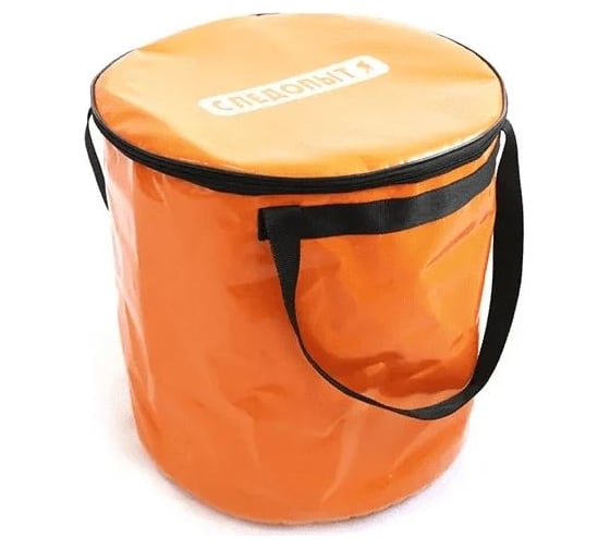 Изображение товара Ведро с крышкой для рыбы Следопыт ПВХ, 49x49x40 см, цвет оранжевый PF-FB-05