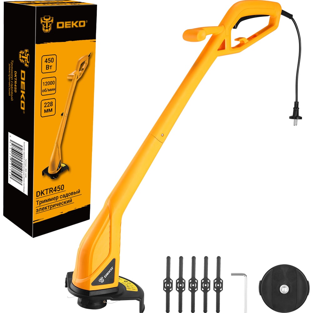 Изображение товара Триммер садовый электрический DEKO DKTR450 065-1240