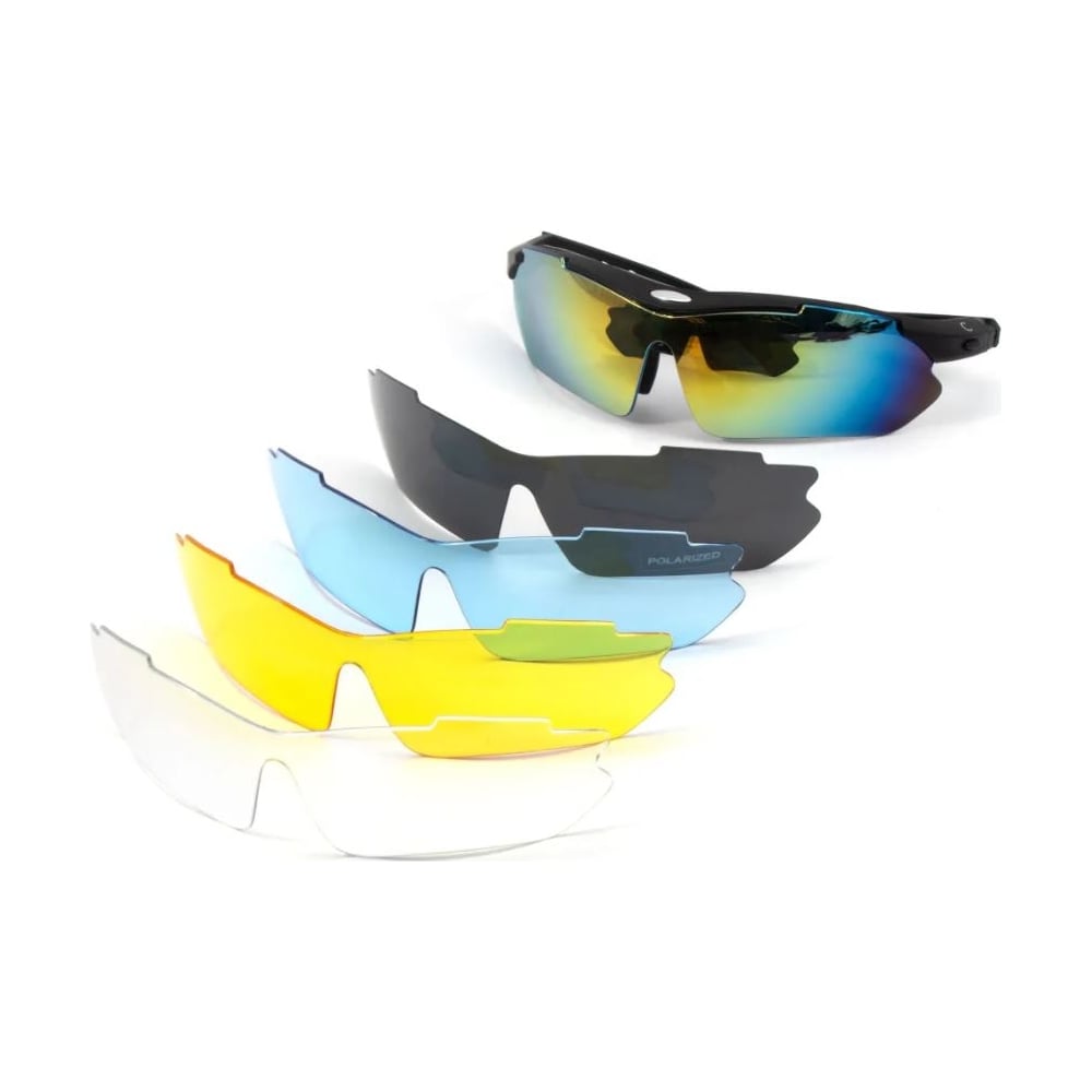 Очки защитные поляризационные Следопыт с комплектом 5 пар сменных линз PF-PG-01