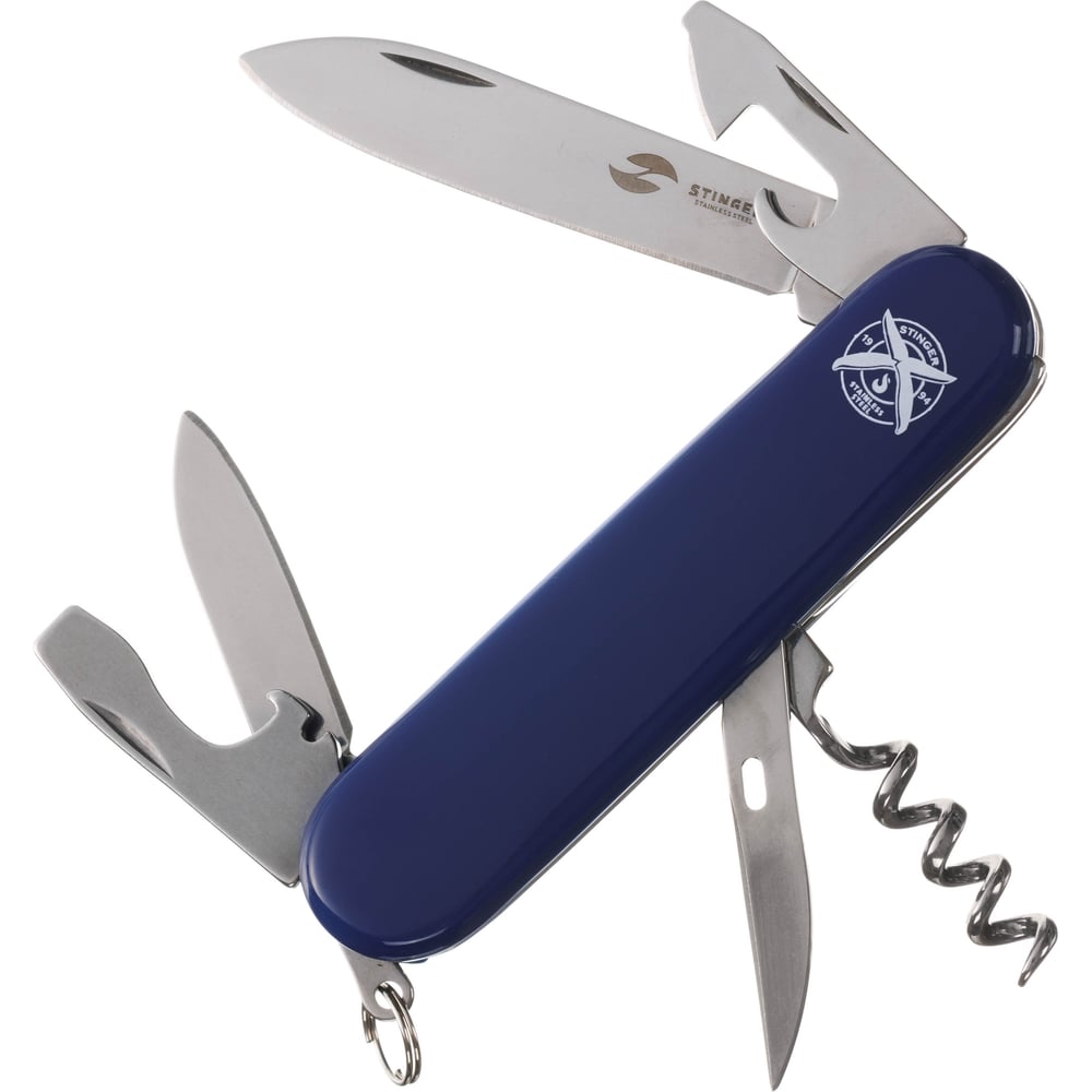 Изображение товара Перочинный нож Stinger 90 мм 11 функций материал ABS-синий FK-K5007NH-11F