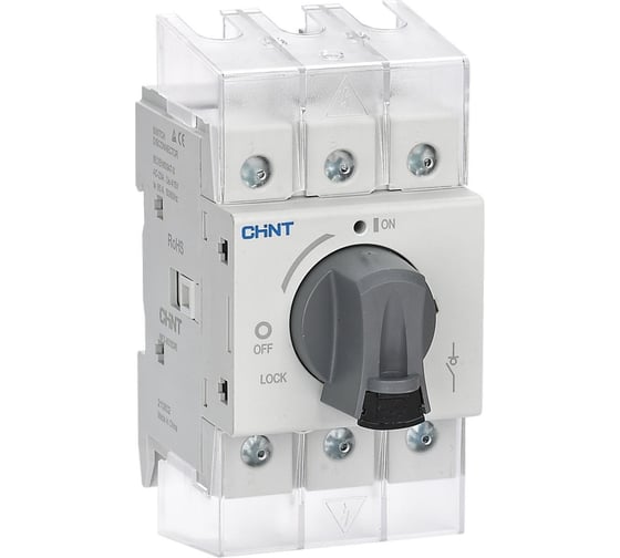 Изображение товара Рубильник CHINT 3п NF2-25/3DIR 25А со станд. ручкой на DIN-рейку или монтаж. плату (R) 324155